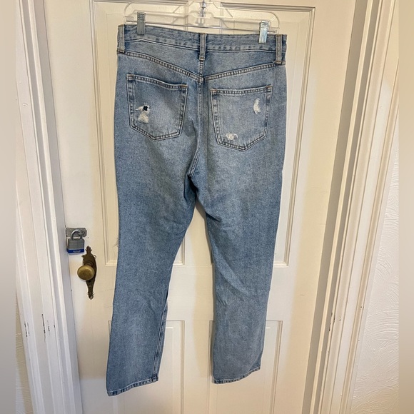 Ripped Straight Leg Jeans - Picture 8 of 12